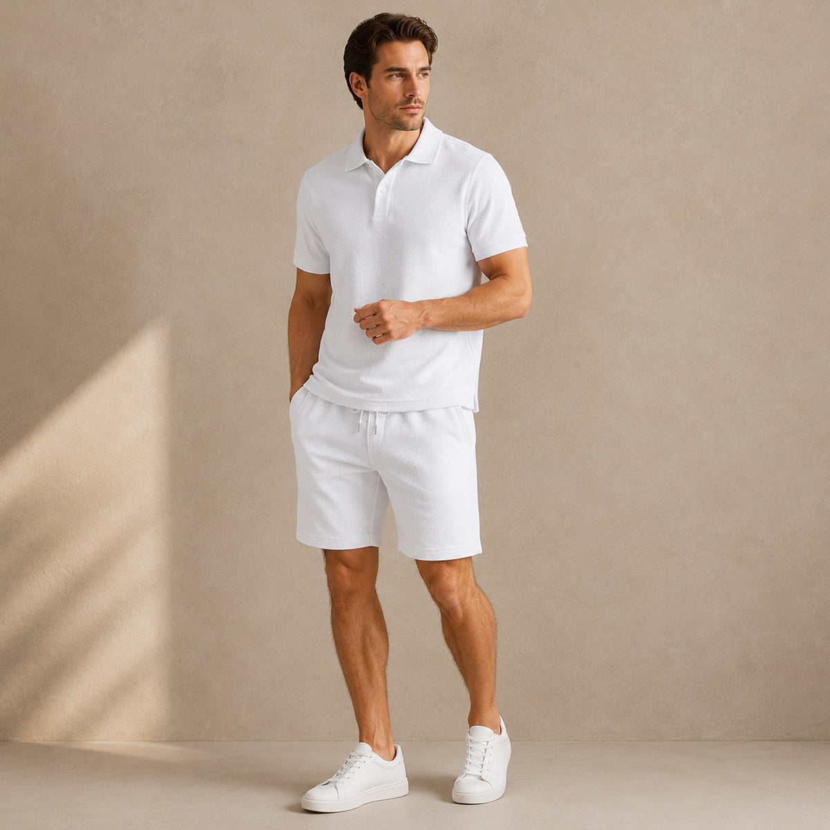 The Ashwood Creek Men’s Casual Co Ord Set –  Shirt & Shorts