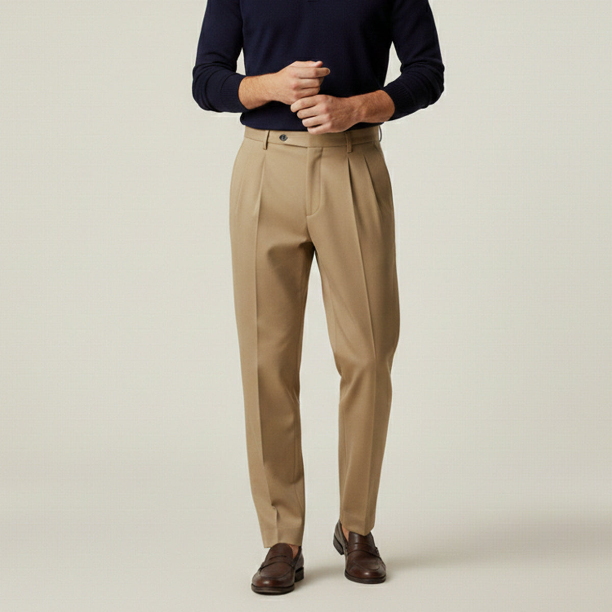 The Bologna Men’s Loose Fit Lightweight Linen Summer Pants