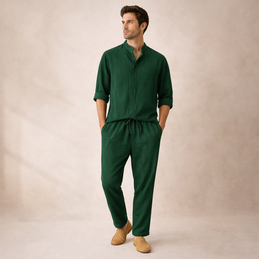 The Marble Arch  Men’s Summer Casual Set – Shirt & Pants