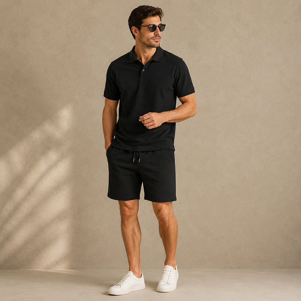 The Ashwood Creek Men’s Casual Co Ord Set –  Shirt & Shorts