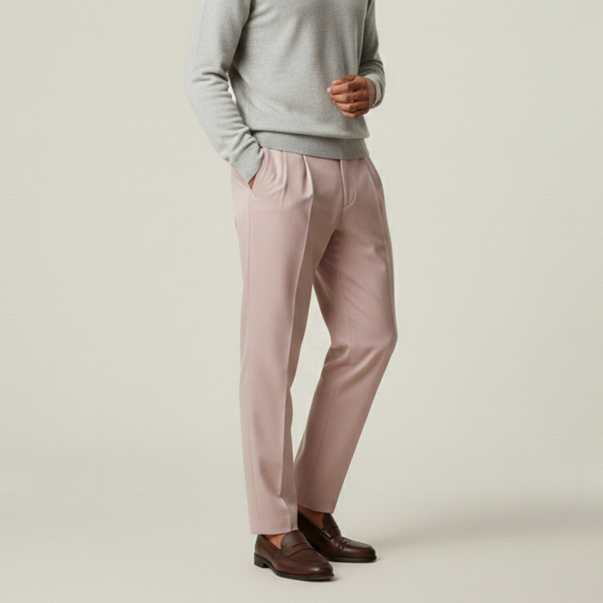 The Bologna Men’s Loose Fit Lightweight Linen Summer Pants