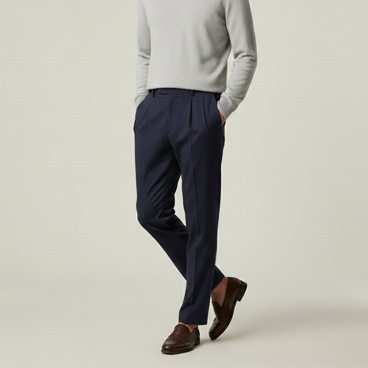 The Bologna Men’s Loose Fit Lightweight Linen Summer Pants