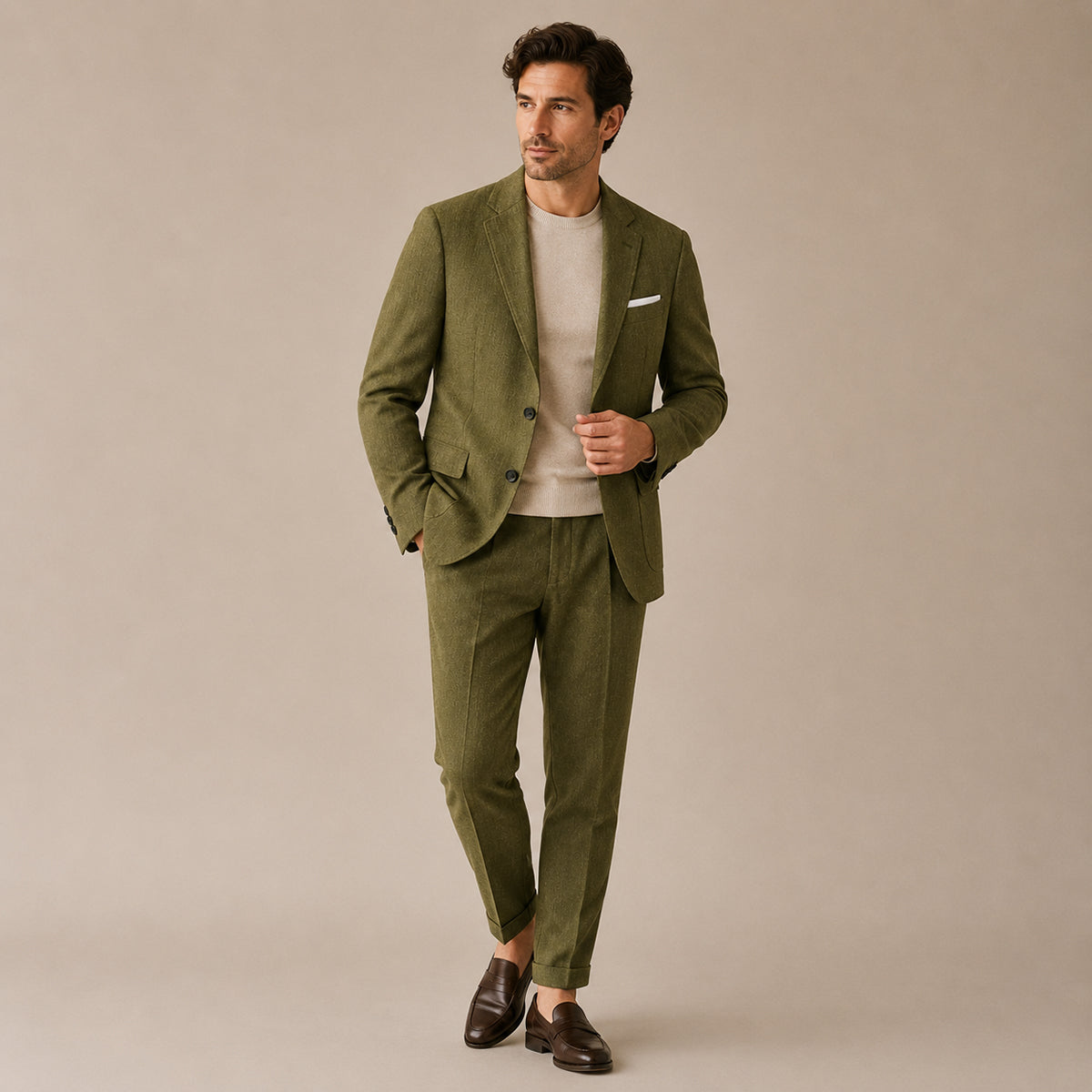 The Sheffield Men’s Slim Fit Set – Two Piece Business Wedding Suit