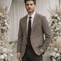 The Lezzeno Men’s Casual Retro Tweed Wool Blazer